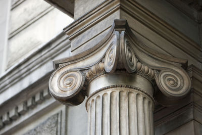 Low angle view of ionic column