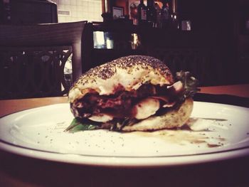 Close-up of served food