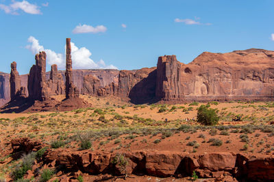 View of rock formations