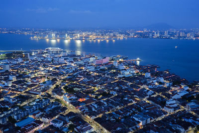 The cityscape of georgetown on penang in malaysia asia