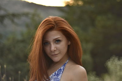 Portrait of a beautiful young woman