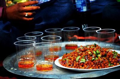 Close-up of hand holding food