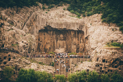 Group of people on rock