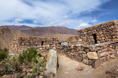 View of rock formations