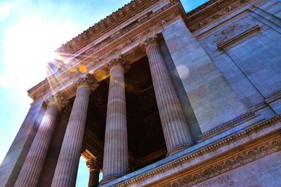 Low angle view of historical building