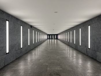 Empty corridor of building