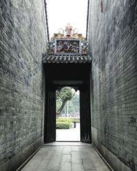 Corridor of building