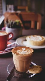 Cup of coffee on table