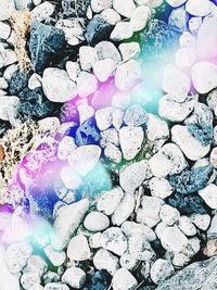 Full frame shot of stones