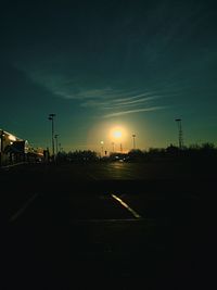 Road at sunset