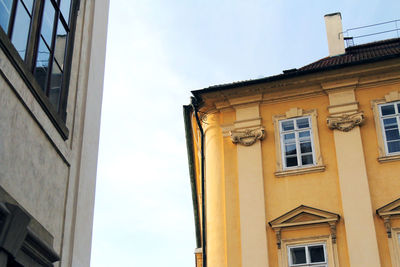 Low angle view of buildings against sky