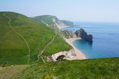 Scenic view of sea against sky