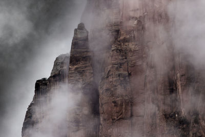 Mists in zion national park