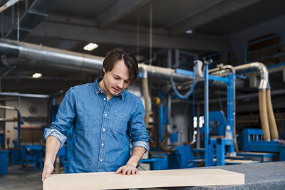 Man working in factory