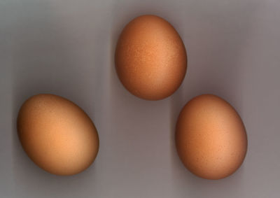 Directly above shot of eggs