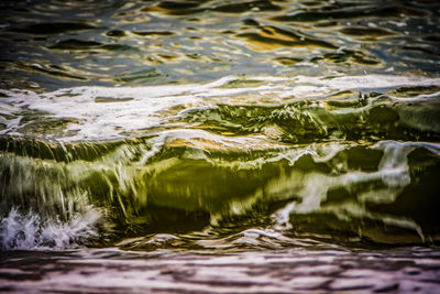 Full frame shot of water in sea