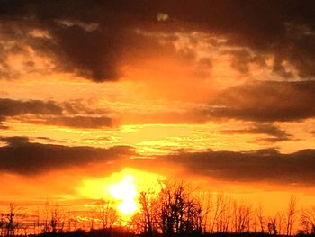 Scenic view of sunset sky