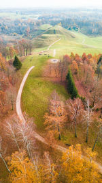 High angle view of landscape