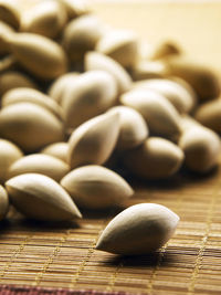 Close-up of food on place mat