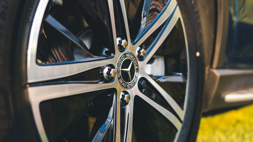 Close-up of vintage car