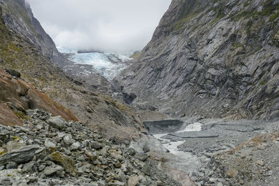 Scenery around the franz josef glacier on the west coast at the south island of new zealand