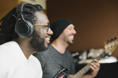 Men playing guitar