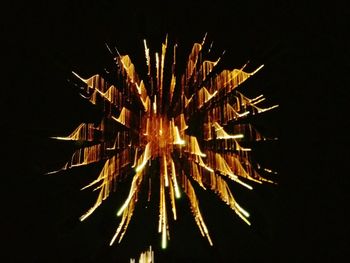 Low angle view of firework display