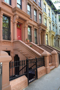 Low angle view of buildings at harlem