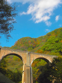 Arch bridge against sky