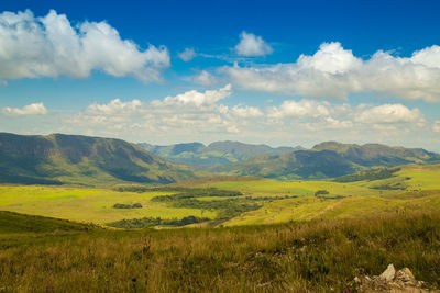 Scenic view of landscape against sky