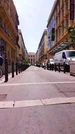 City street with buildings in background