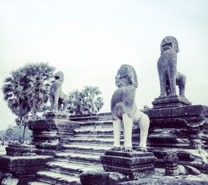 Low angle view of statue