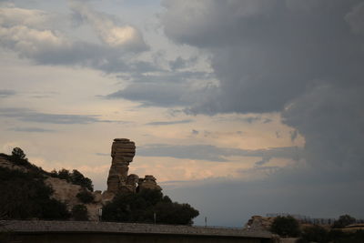 View of cloudy sky at sunset