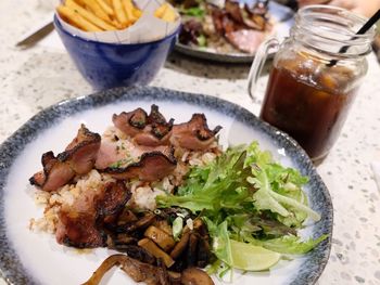 Close-up of food in plate