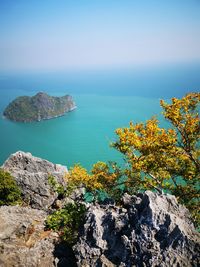 Scenic view of sea against sky
