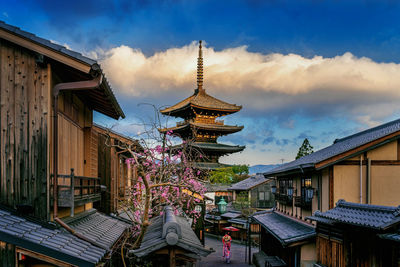 Exterior of traditional building against sky