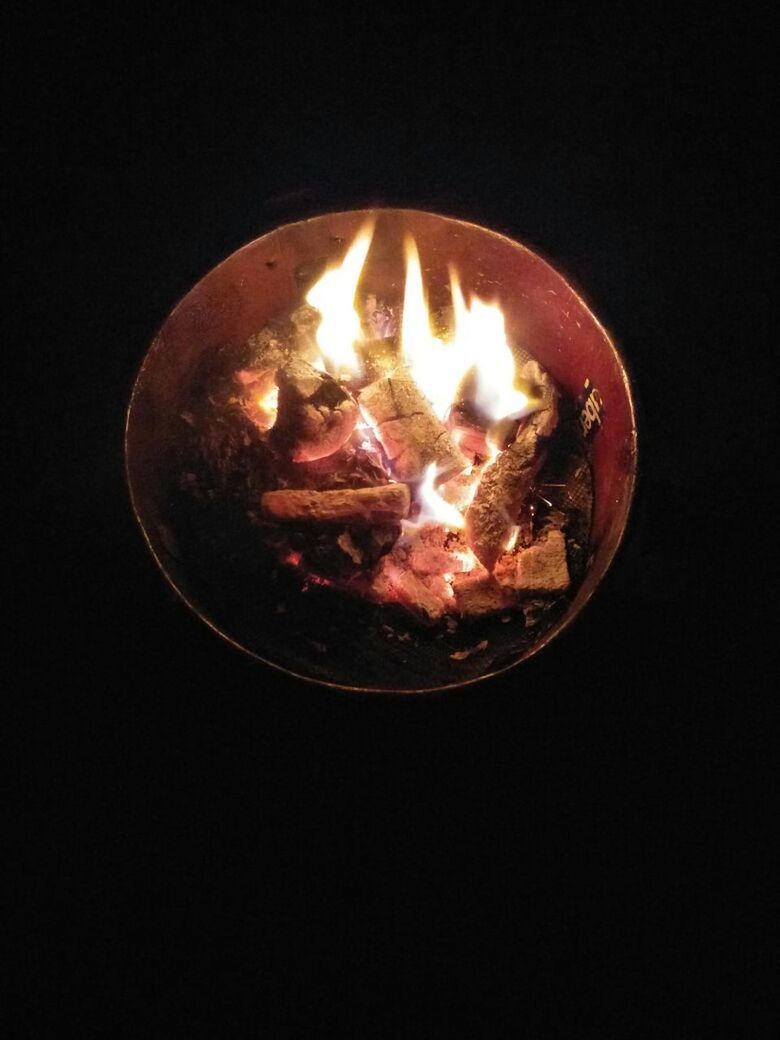 CLOSE-UP OF ILLUMINATED BURNING CANDLE