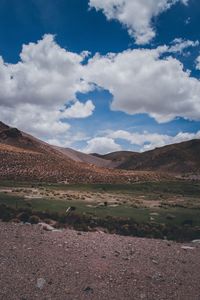 Scenic view of landscape against sky