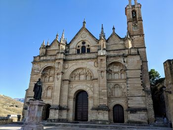 Low angle view of historical building against sky