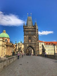 View of historical building against sky in city