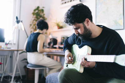 Man playing guitar