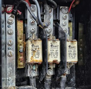 Close-up of padlocks