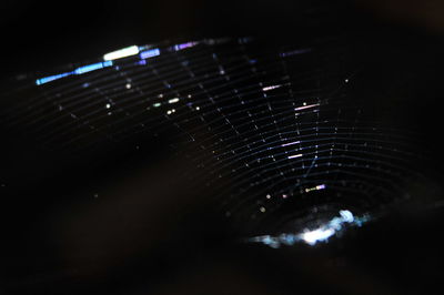 Close-up of illuminated star field at night