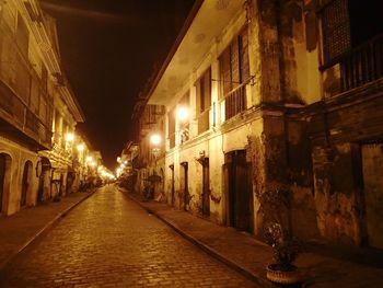 Illuminated city at night