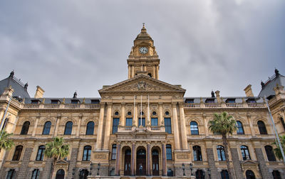 Low angle view of historical building against sky