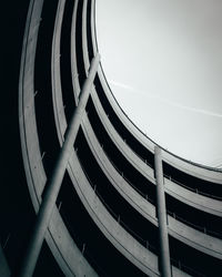 Low angle view of modern building against sky