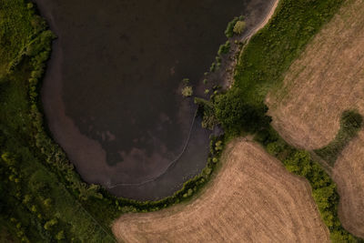 High angle view of landscape