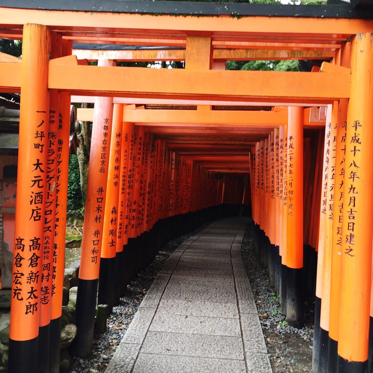 text, architecture, the way forward, built structure, narrow, culture, corridor, place of worship, day, torii gate, long, entrance, diminishing perspective, pedestrian walkway, architectural column