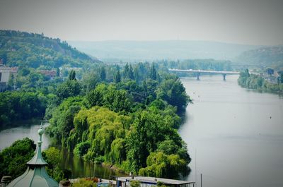 River with trees in background