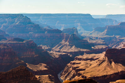 The deep canyon landscape carved and shaped by the colorado river - grand canyon, usa